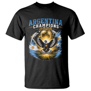 Argentina Champions 2026 T Shirt Proud Argentinian Football Fan TS11 Black Print Your Wear