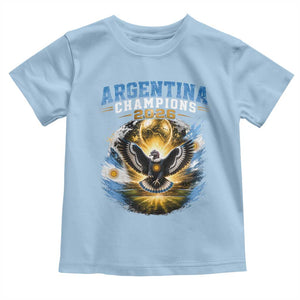 Argentina Champions 2026 Toddler T Shirt Proud Argentinian Football Fan