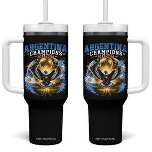 Argentina Champions 2026 Tumbler With Handle Proud Argentinian Football Fan