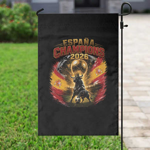 Espana Champions 2026 Garden Flag Spain Football Fan Spanish Bull Graphic TS11 Print Your Wear