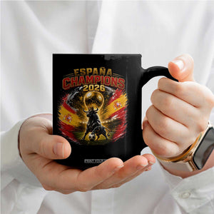 Espana Champions 2026 Coffee Mug Spain Football Fan Spanish Bull Graphic TS11 Print Your Wear