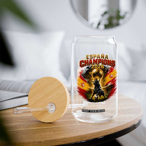 Espana Champions 2026 Glass Can Spain Football Fan Spanish Bull Graphic TS11 Print Your Wear