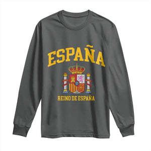 Spain Reino De Espana Long Sleeve Shirt Vintage Spanish Flag Coat of Arms