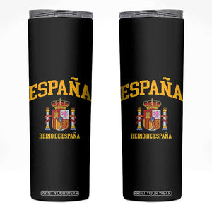 Spain Reino De Espana Skinny Tumbler Vintage Spanish Flag Coat of Arms