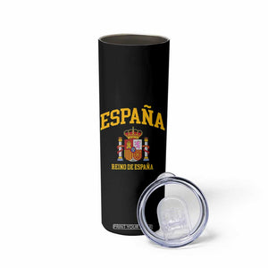 Spain Reino De Espana Skinny Tumbler Vintage Spanish Flag Coat of Arms