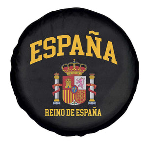 Spain Reino De Espana Spare Tire Cover Vintage Spanish Flag Coat of Arms