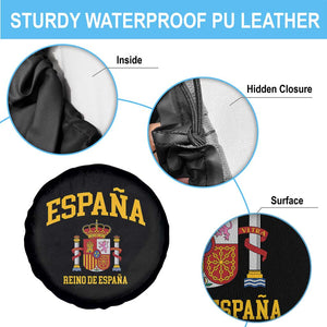 Spain Reino De Espana Spare Tire Cover Vintage Spanish Flag Coat of Arms