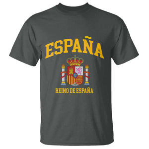 Spain Reino De Espana T Shirt Vintage Spanish Flag Coat of Arms