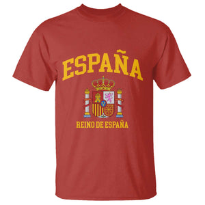 Spain Reino De Espana T Shirt Vintage Spanish Flag Coat of Arms