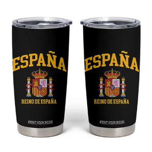 Spain Reino De Espana Tumbler Cup Vintage Spanish Flag Coat of Arms