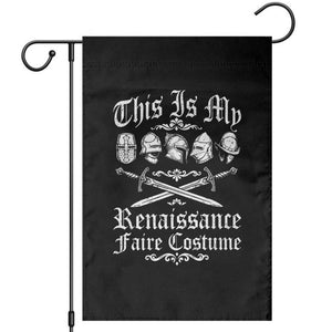 This Is My Renaissance Faire Costume Garden Flag Funny Medieval History Lover Festival
