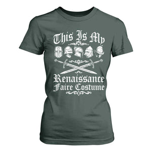This Is My Renaissance Faire Costume T Shirt For Women Funny Medieval History Lover Festival