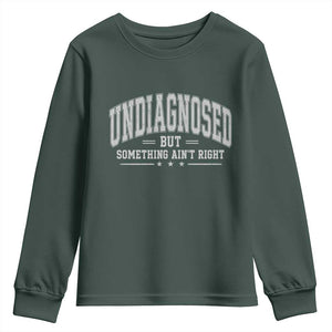 Undiagnosed But Something Ain't Right Youth Sweatshirt Funny Saying