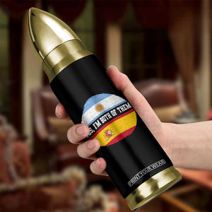 Spanish Argentinian Roots Bullet Tumbler Yes I'm Both Of Them Vintage Spain Argentina Half Flag