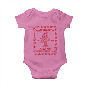 Bar Harbor Maine Lobster Acadia National Park 1763 Baby Onesie