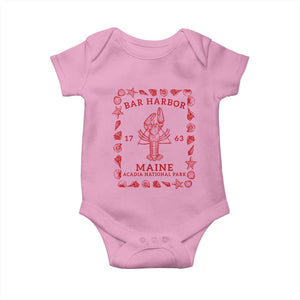 Bar Harbor Maine Lobster Acadia National Park 1763 Baby Onesie