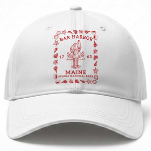 Bar Harbor Maine Lobster Acadia National Park 1763 Baseball Cap