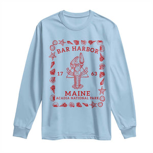 Bar Harbor Maine Lobster Acadia National Park 1763 Long Sleeve Shirt