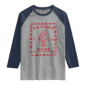 Bar Harbor Maine Lobster Acadia National Park 1763 Raglan Shirt