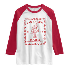 Bar Harbor Maine Lobster Acadia National Park 1763 Raglan Shirt
