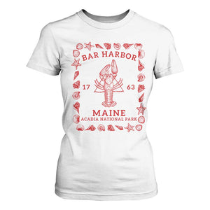 Bar Harbor Maine Lobster Acadia National Park 1763 T Shirt For Women