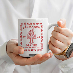 Bar Harbor Maine Lobster Acadia National Park 1763 Coffee Mug