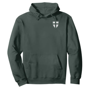Teutonic Order Flag Cross Knight Insignia Arms Shield Hoodie TS11 Dark Forest Green Print Your Wear