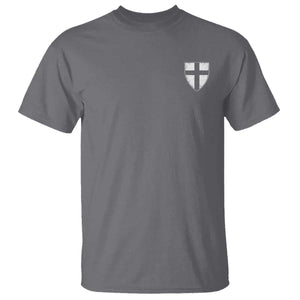 Teutonic Order Flag Cross Knight Insignia Arms Shield T Shirt TS11 Charcoal Print Your Wear
