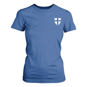 Teutonic Order Flag Cross Knight Insignia Arms Shield T Shirt For Women TS11 Royal Blue Print Your Wear