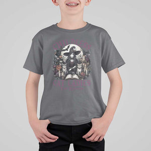 Harris Supporter T Shirt For Kid Childless Cat Ladies For Kamala Mysterious Witch Cats Flower TS11 Charcoal Print Your Wear