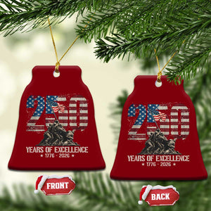250 Years Of Excellence Ceramic Ornament 250th American Anniversary Independence Day TS11 Print Your Wear
