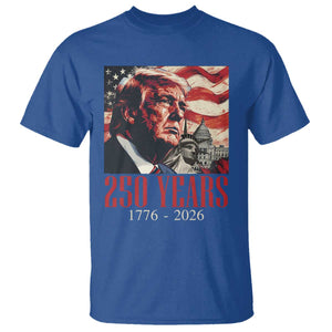250 Years Trump T Shirt 250th American Anniversary Independence Statue Of Liberty TS11 Royal Blue Print Your Wear