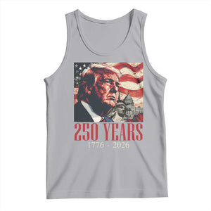 250 Years Trump Tank Top 250th American Anniversary Independence Statue Of Liberty TS11 Athletic Heather Print Your Wear