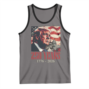 250 Years Trump Tank Top 250th American Anniversary Independence Statue Of Liberty TS11 Deep Heather Black Print Your Wear