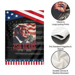 250 Years Trump Garden Flag - 250th American Anniversary Independence Statue Of Liberty TS11 Print Your Wear