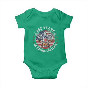 Marine Veteran 250 Years Of Eating Crayons Baby Onesie American Flag TS11 Irish Green Print Your Wear