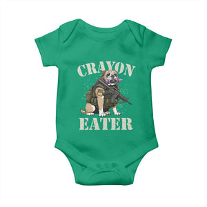 Funny Crayon Eater Baby Onesie Military Corps Proud Marine Soldier TS11 Irish Green Print Your Wear
