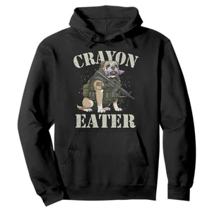 Funny Crayon Eater Hoodie Military Corps Proud Marine Soldier TS11 Black Print Your Wear