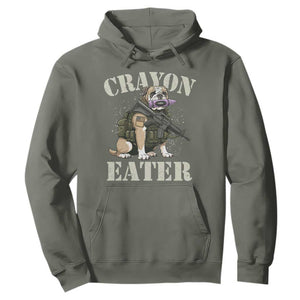 Funny Crayon Eater Hoodie Military Corps Proud Marine Soldier TS11 Military Green Print Your Wear