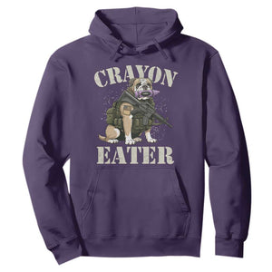 Funny Crayon Eater Hoodie Military Corps Proud Marine Soldier TS11 Purple Print Your Wear
