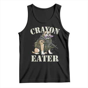 Funny Crayon Eater Tank Top Military Corps Proud Marine Soldier TS11 Black Print Your Wear