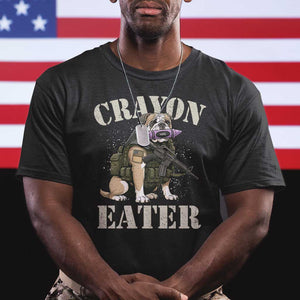 Funny Crayon Eater T Shirt Military Corps Proud Marine Soldier TS11 Black Print Your Wear