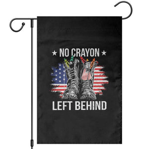 No Crayon Left Behind Garden Flag Corps Squad Military Our Marine Troop Combat Boots TS11 Black Print Your Wear