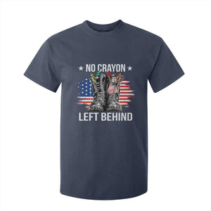 No Crayon Left Behind T Shirt For Kid Corps Squad Military Our Marine Troop Combat Boots TS11 Navy Print Your Wear