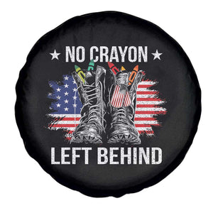No Crayon Left Behind Spare Tire Cover Corps Squad Military Our Marine Troop Combat Boots TS11 Print Your Wear