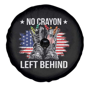 No Crayon Left Behind Spare Tire Cover Corps Squad Military Our Marine Troop Combat Boots TS11 Print Your Wear