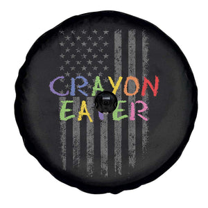 Funny Marine Military Veteran Spare Tire Cover Crayon Eater American Flag TS11 Print Your Wear