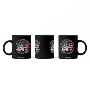 Never Underestimate A Women Who Is Also A Veteran Coffee Mug Female Veteran TS11 Print Your Wear