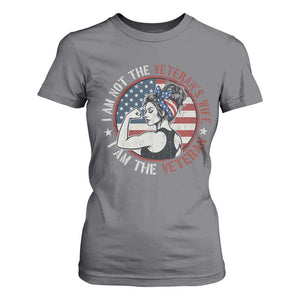 I Am Not The Veterans Wife I Am The Veteran T Shirt For Women Female Veteran TS11 Charcoal Print Your Wear