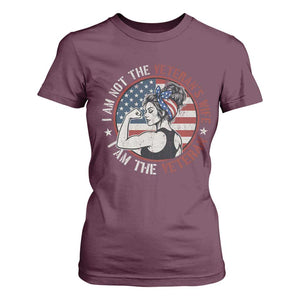 I Am Not The Veterans Wife I Am The Veteran T Shirt For Women Female Veteran TS11 Maroon Print Your Wear